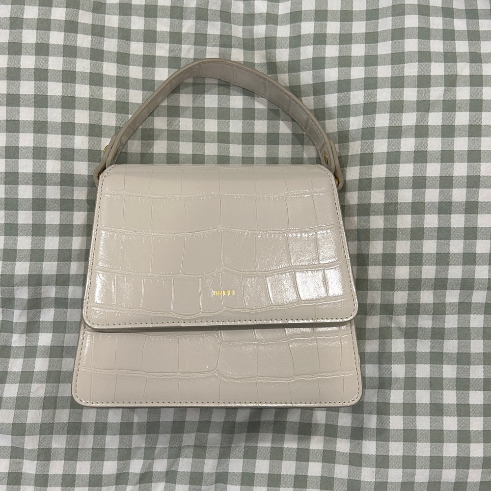 JW Pei faux leather croc pattern handbag